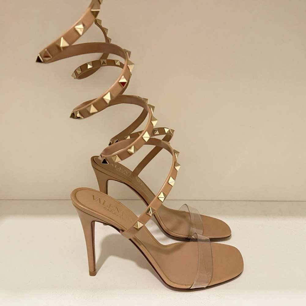 VALENTINO GARAVANI ROCKSTUD SANDAL 36 100MM